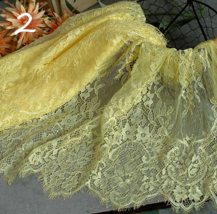 3-meter-long Export Eyelash Lace Trim For Apparel Fabrics