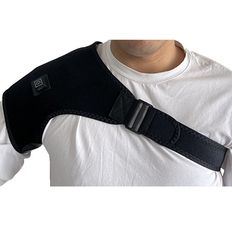 Carbon fiber electric heating shoulder massager