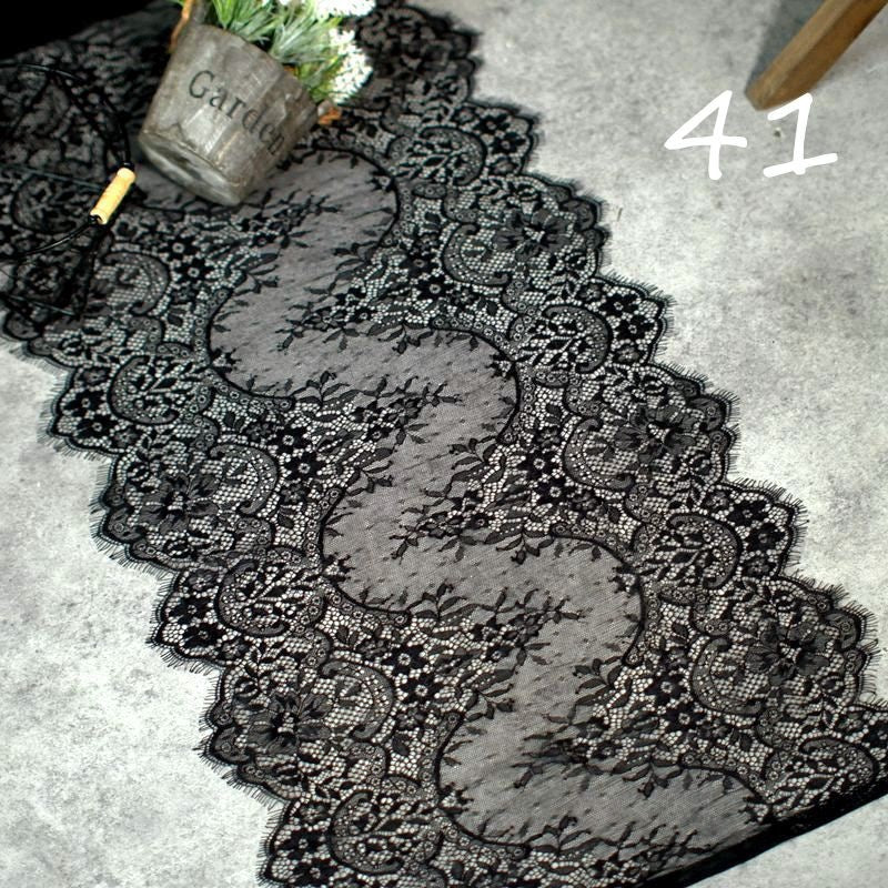 3-meter-long Export Eyelash Lace Trim For Apparel Fabrics