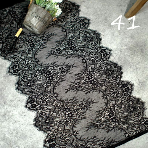 3-meter-long Export Eyelash Lace Trim For Apparel Fabrics