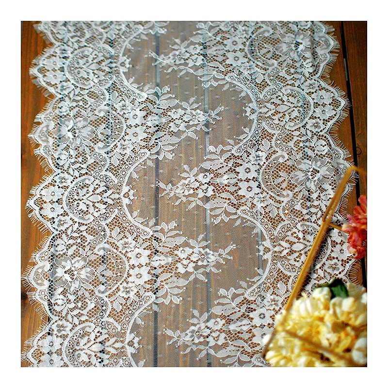3-meter-long Export Eyelash Lace Trim For Apparel Fabrics