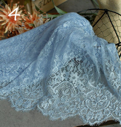 3-meter-long Export Eyelash Lace Trim For Apparel Fabrics