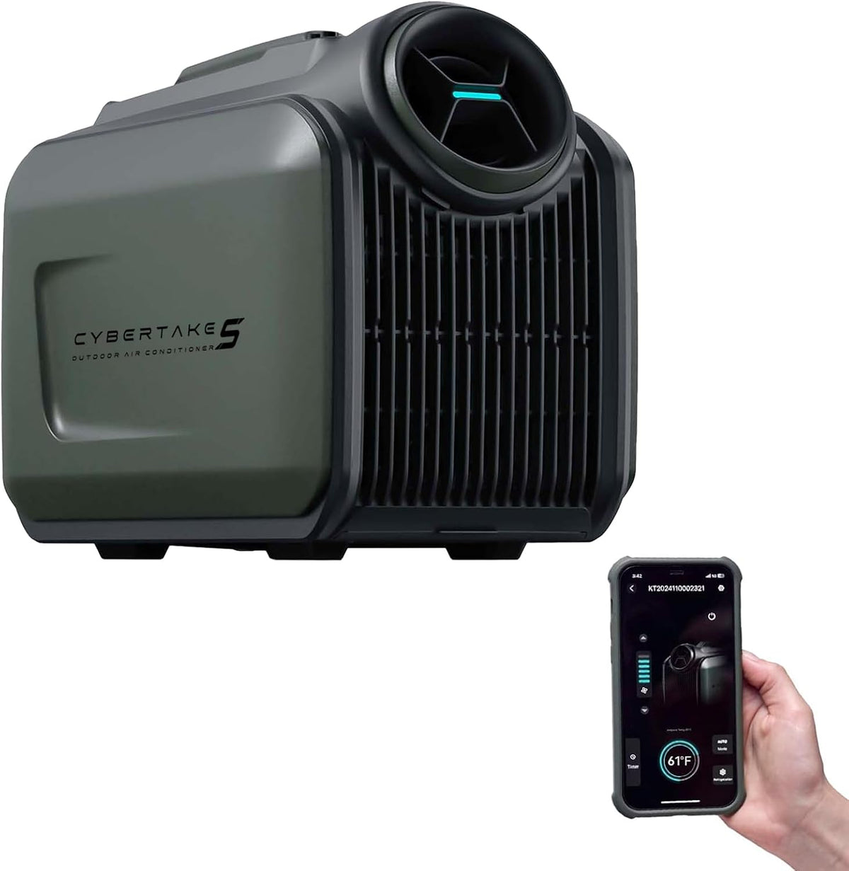 Cybertake S1 Pro Portable Camping Air Conditioner, 4100 BTU
