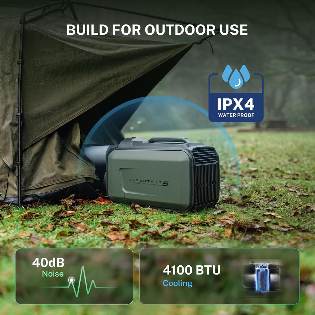Cybertake S1 Pro Portable Camping Air Conditioner, 4100 BTU