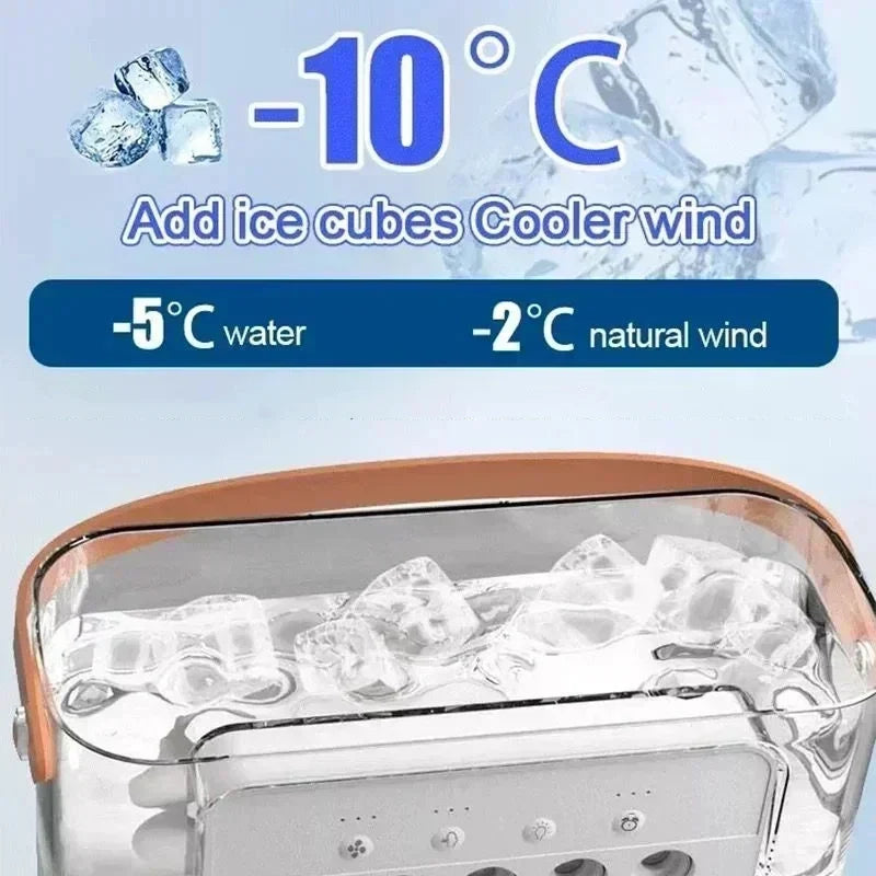 CoolMist™  3-in-1 Portable Air Cooler | Personal Cooling Fan, Humidifier & LED Night Light | USB Desktop Mini Air Conditioner