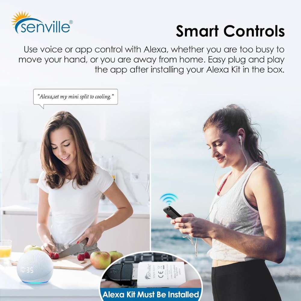 Senville 18000 BTU Mini Split AC/Heat - ELITE Series
