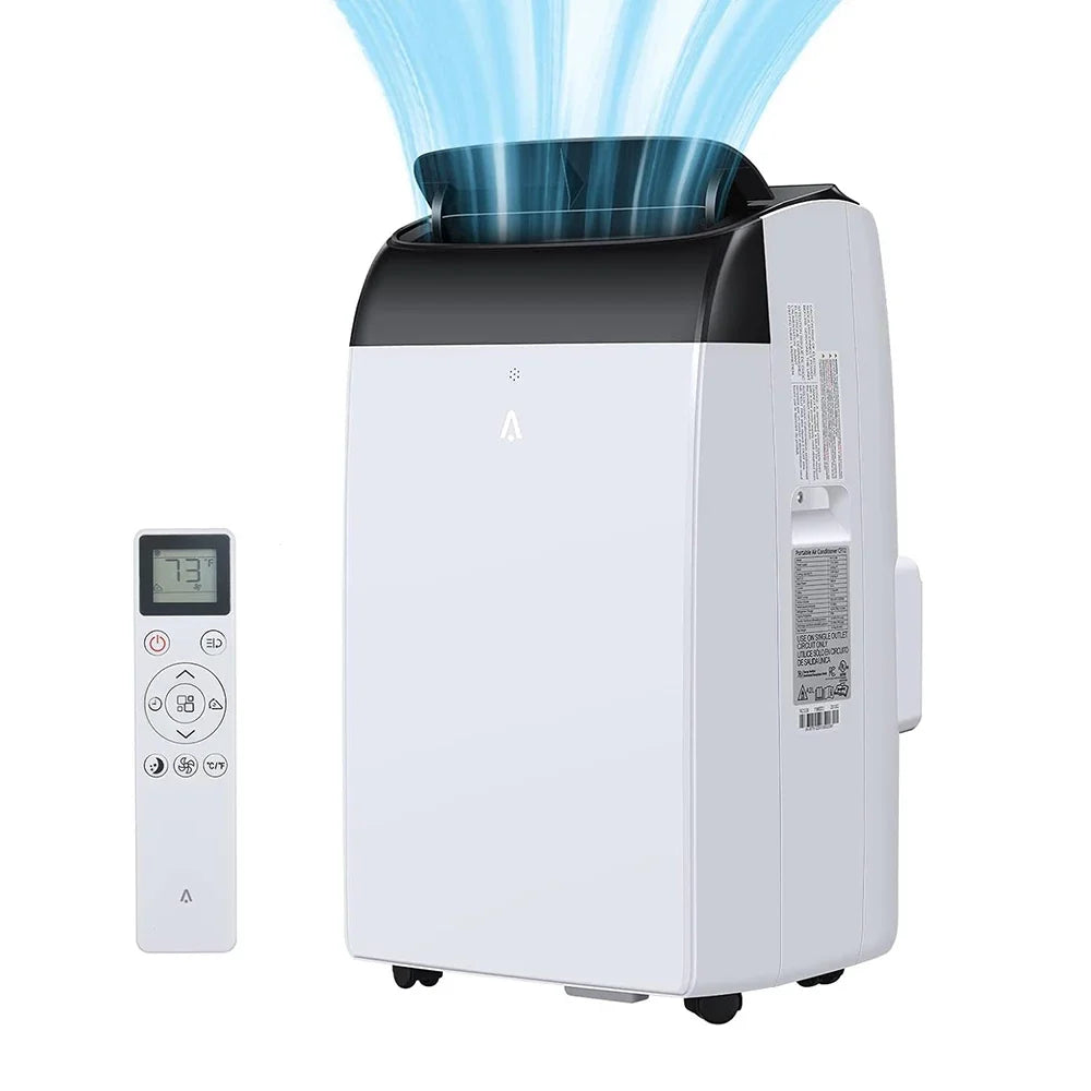 14000 BTU Portable Air Conditioners, 3-In-1 Free Standing Cooling AC Unit With Fan, Dehumidifier, Remote Control, Sleep Mode